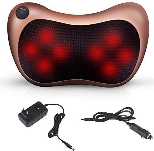 Electric Massage Pillow – Neck & Back Pain Relief with Heat
