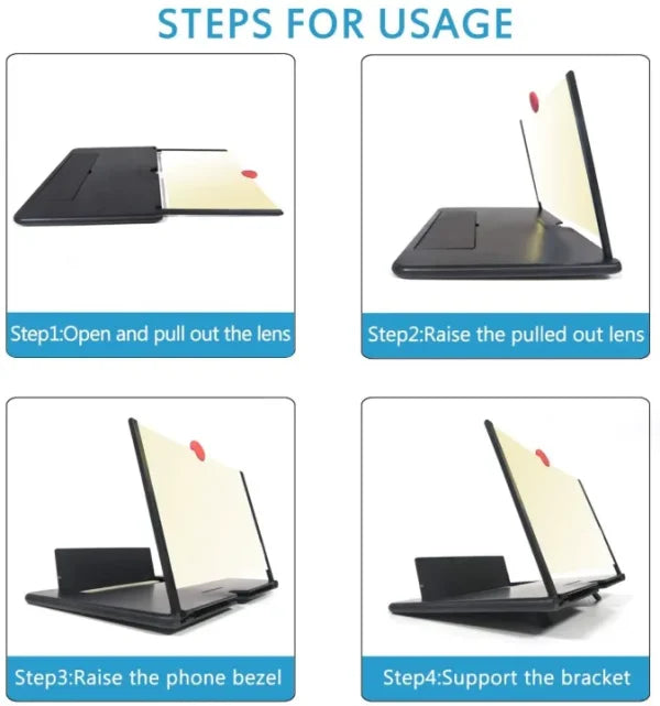 F3 Mobile Screen Magnifier – Large Display, Eye Protection