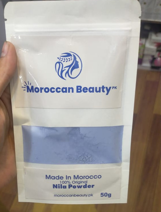 Moroccan Beauty Blue Nila Powder – 50g Skin Whitening & Brightening