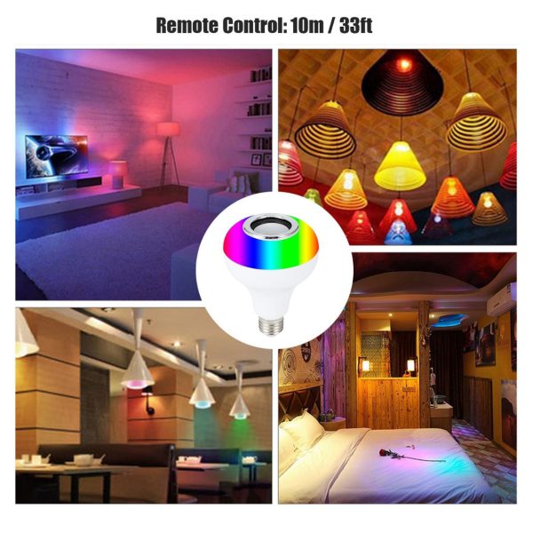 Smart LED Bulb with Bluetooth Speaker & Remote