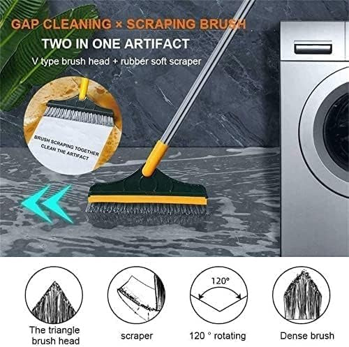 2-in-1 Floor Cleaning Brush – Rotatable Head for Tiles & Windows