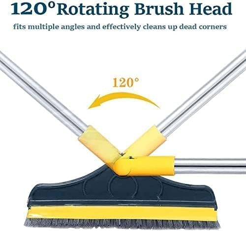 2-in-1 Floor Cleaning Brush – Rotatable Head for Tiles & Windows