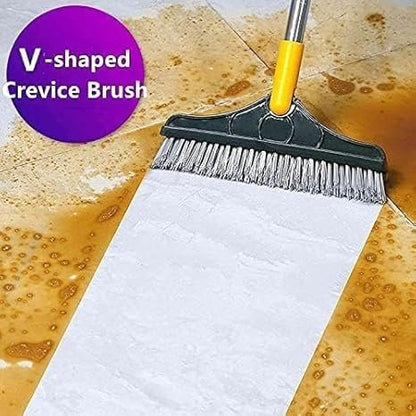 2-in-1 Floor Cleaning Brush – Rotatable Head for Tiles & Windows