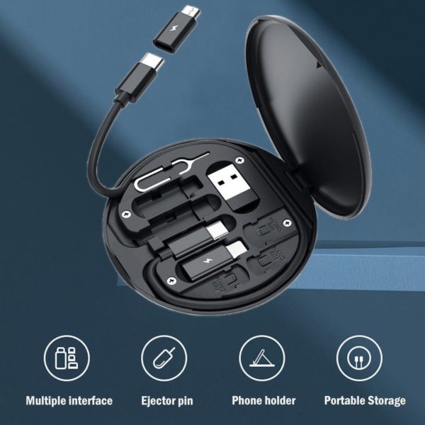 5-in-1 Data Cable Set – 60W Fast Charging, All-in-One (Random Color)