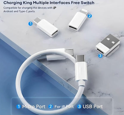 5-in-1 Data Cable Set – 60W Fast Charging, All-in-One (Random Color)