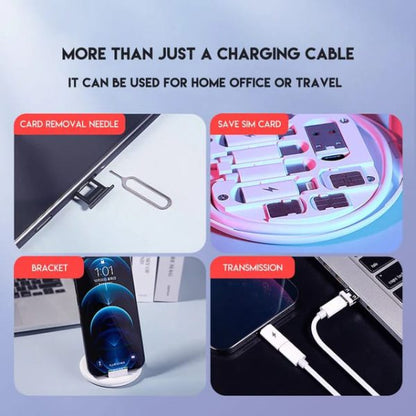 5-in-1 Data Cable Set – 60W Fast Charging, All-in-One (Random Color)