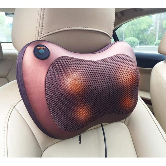 Electric Massage Pillow – Neck & Back Pain Relief with Heat