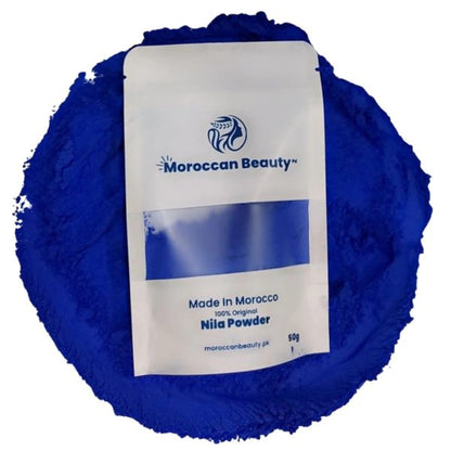 Moroccan Beauty Blue Nila Powder – 50g Skin Whitening & Brightening