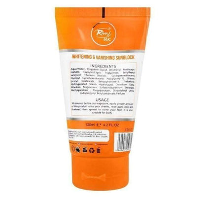Rivaj Sunblock SPF 60 Whitening – 150ml, All Skin Types