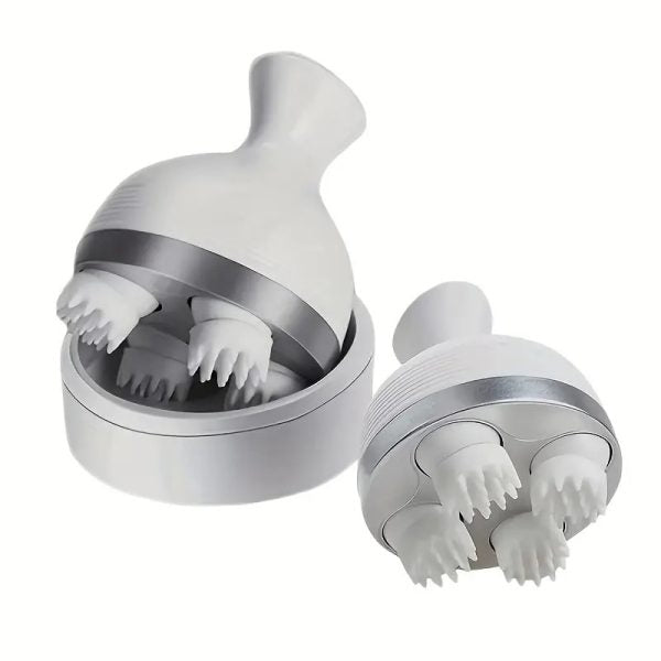Electric Scalp Massager – Rechargeable with 4 Massage Clusters