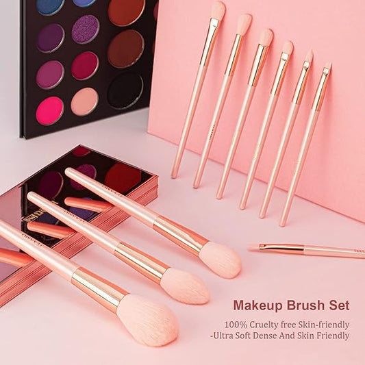 Sweet Beauty 7-Pcs Makeup Brush Set – Professional & Beginner (Random Color)
