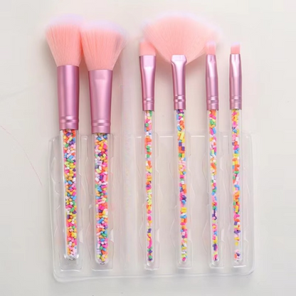 Sweet Beauty 7-Pcs Makeup Brush Set – Professional & Beginner (Random Color)