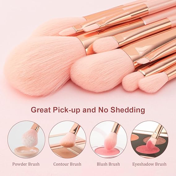 Sweet Beauty 7-Pcs Makeup Brush Set – Professional & Beginner (Random Color)