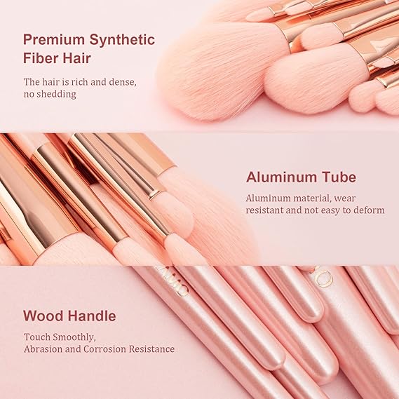 Sweet Beauty 7-Pcs Makeup Brush Set – Professional & Beginner (Random Color)